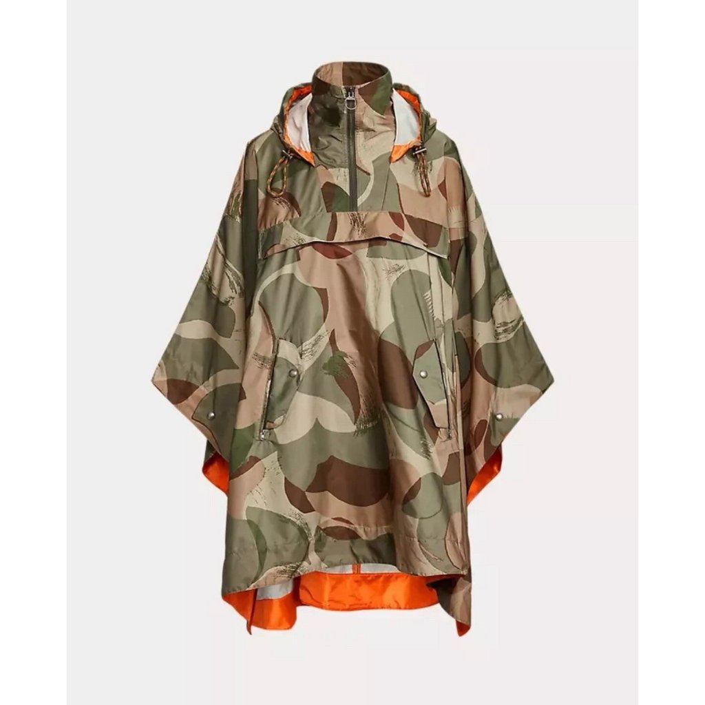 Polo Ralph Lauren Big Pony Water-Resistant Poncho Camo Women’s Size Xs/S